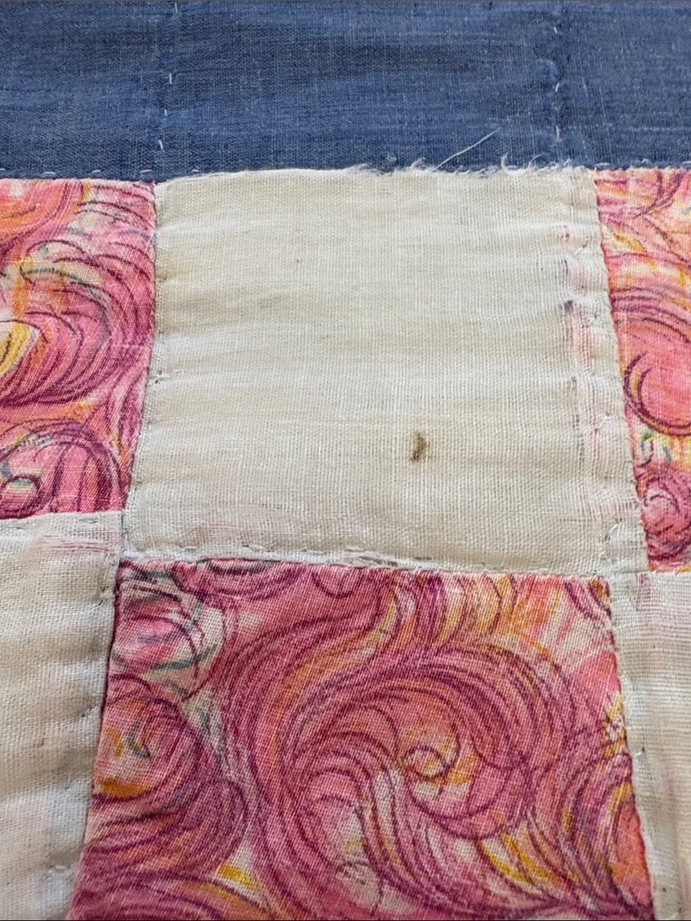 Vintage Hand stitched Patchwork Quilt